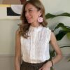 Camicia bianca punto smock 663-W