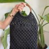 Borsa corda intrecciata Nera