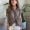 Camicia fantasia damask moro SusyMix 323