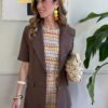 Giacca lunga cioccolato SusyMix 385