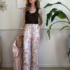 Panta palazzo in raso flowers Imperial LXH