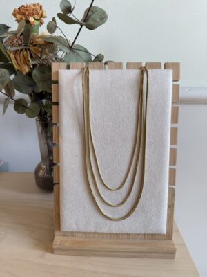 Collana liscia 3 fili