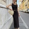 Set crochet top & gonna SusyMix 230 MORO