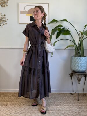 Chemisier a balze in voile MORO SusyMix 68U