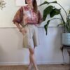 Bermuda BEIGE in viscosa e lino SusyMix 28A
