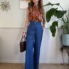 Panta palazzo effetto denim Tensione In 102