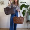 Maxi bag intrecciata