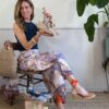 Espadrillas in con laccio alla caviglia e lurex
