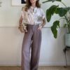 Panta palazzo maxi pocket 100% lino SusyMix INO