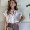 Camicia voile con taschina paillettes SusyMix 0C4