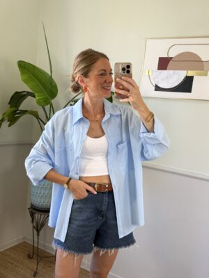 Camicia Summer Essential HaveOne 408 AZZURRO