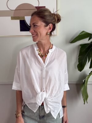 Camicia mussola di cotone HaveOne 387 BIANCA
