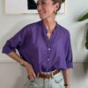 Camicia mussola di cotone HaveOne 387 VIOLA