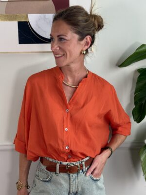 Camicia mussola di cotone HaveOne 387 PAPAYA