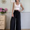 Panta gonna 100% lino SusyMix 126 NERO
