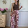 Panta palazzo fantasia cashmere rosa SusyMix 817