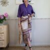 Gonna patchwork bandana viola/beige SusyMix 147