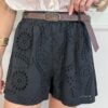 Short in pizzo San Gallo SusyMix 8PU Nero