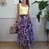 Gonna svasata maxi palme SusyMix 12E Viola