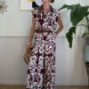 Panta palazzo doppia fantasia Rosso india/moro SusyMix 6G9