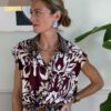 Camicia doppia fantasia Rosso india/moro SusyMix 6G9