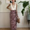 Panta gonna Pareo Rosso india/burro SusyMix 150