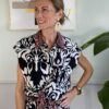 Camicia doppia fantasia Nero/Fico SusyMix 6G9