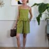 Shorts lungo con coulisse in lino SusyMix 409 OLIO QWE