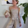 Shorts lungo con coulisse in lino SusyMix 409 SAFARI QWE