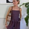 Shorts lungo con coulisse in lino SusyMix 409 FICO QWE