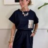 Set taschina T-shirt & shorts SusyMix 304 BLU