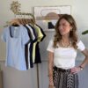 T-shirt scollo quadro 7 colori SusyMix 109