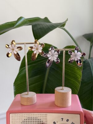 Orecchini double flower
