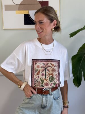T-shirt over palme e giaguari Vicolo 087