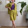 Giacca 100% lino Verde SusyMix 326