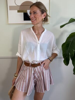 Shorts farfalla a righe Have One 154 BLUSH