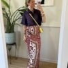 Set gonna Pareo & camicia Viola Vicolo 361