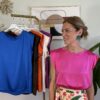Blusa aletta in raso 6 colori Motel 97Q