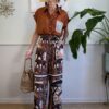 Panta palazzo viscosa Vicolo 424 Jungle Collection – Elephant