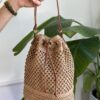 Secchiello rafia crochet
