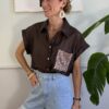 Camicia con taschina paillettes MORO SusyMix 321