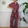 Panta palazzo fiori Rosa/Viola HaveOne 671