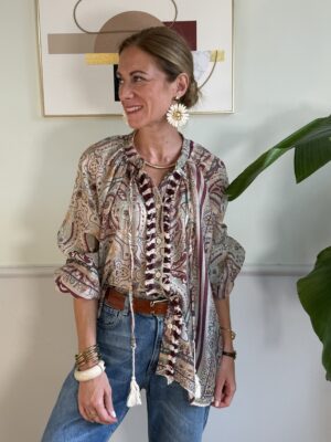 Camicia raglan con frangette Tensione In AA1
