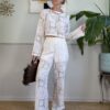 Set crochet manica lunga bianco 2-1