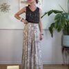 Panta palazzo Burro fantasia paisley Morel H59