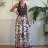 Panta palazzo doppia fantasia Tabacco/Ciliegia SusyMix 65B OUTLET NO CAMBIO/RESO