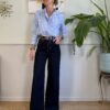 Jeans lavaggio 0 palazzo svasato vita alta 490 – NEW COLLECTION!