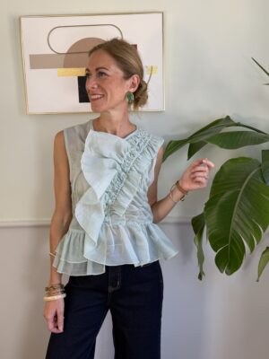 Top maxi rouche acquamarina 0-6 OCCASIONI/NO CAMBIO