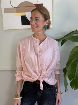 Maxi camicia ricamata ROSA Susy Mix 722 OCCASIONI/NO CAMBIO