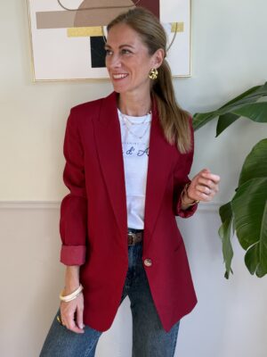 Blazer lungo sfoderato misto lino AMARENA Vicolo 623 OCCASIONI/NO CAMBIO